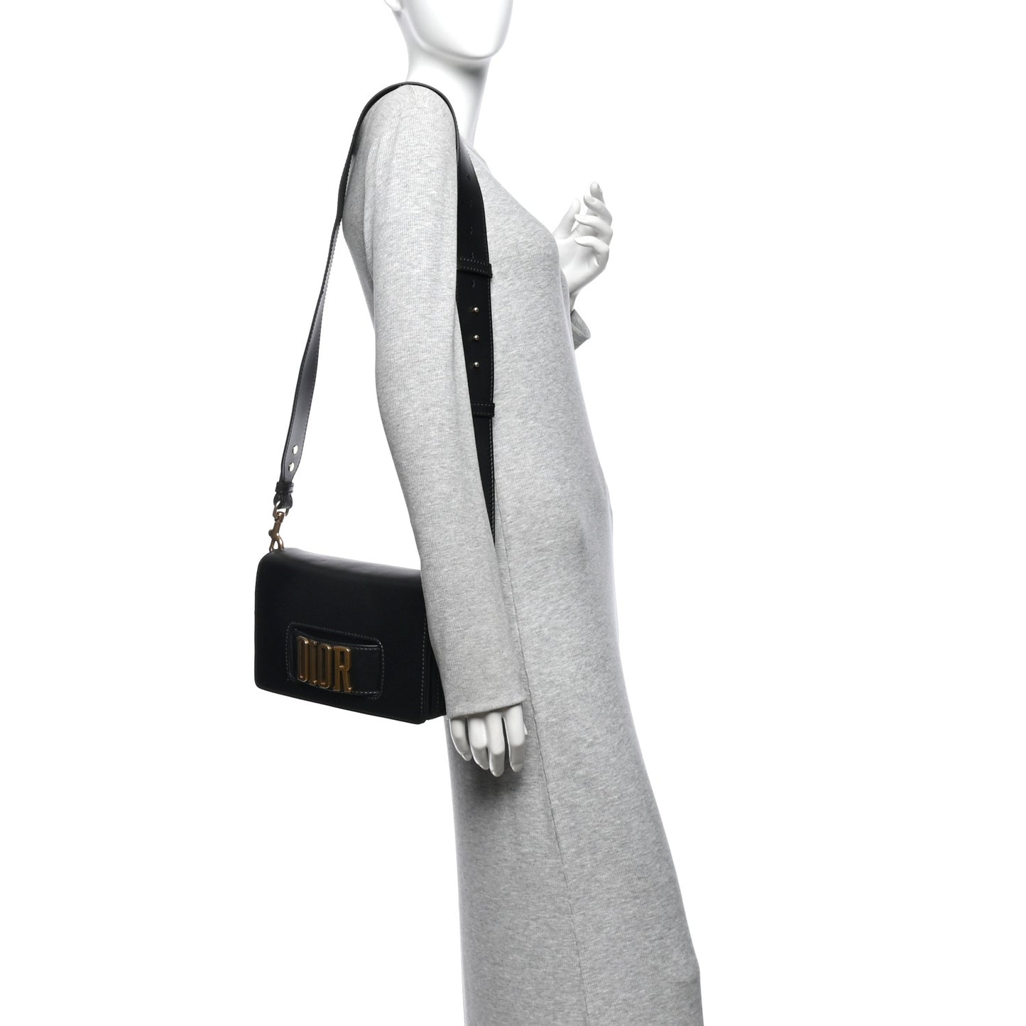 Smooth Calfskin Dio(r)evolution Flap Bag Black