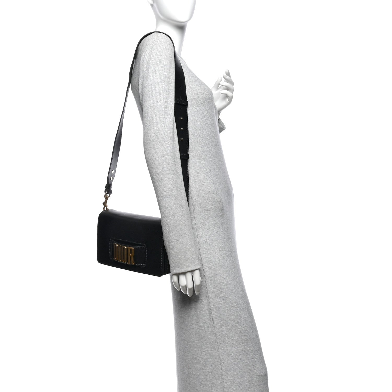 Christian Dior Smooth Calfskin Dio(r)evolution Flap Bag Black 2 of 10