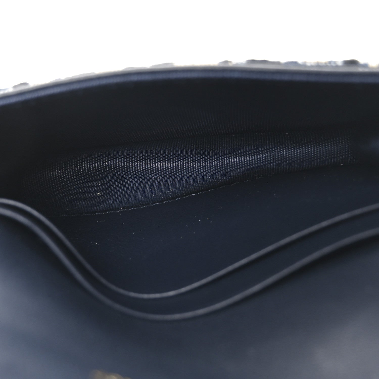 Christian Dior Oblique Saddle Card Holder Blue 5 of 6