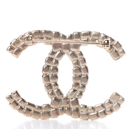Chanel Enamel CC Brooch Gold Multicolor 3 of 4