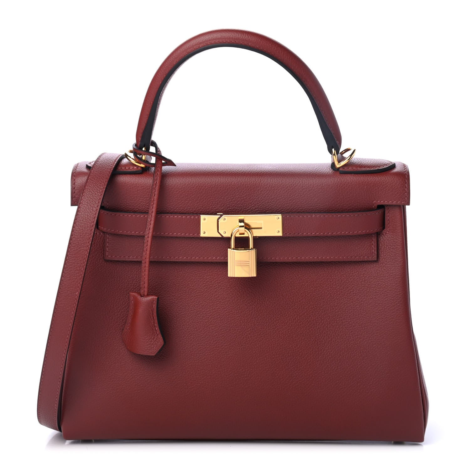 Hermes Evercolor Kelly Retourne 28 Rouge H 1 of 10