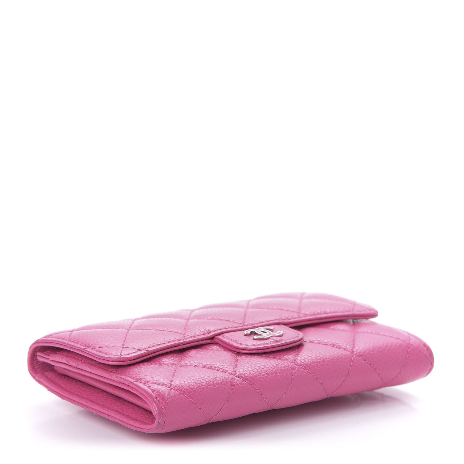Chanel Iridescent Caviar Quilted Medium Flap Wallet Pink 4 of 11