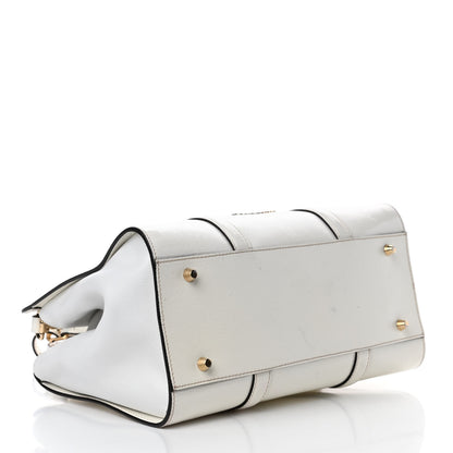 Burberry Patent Calfskin Medium Dinton Tote White 3 of 4