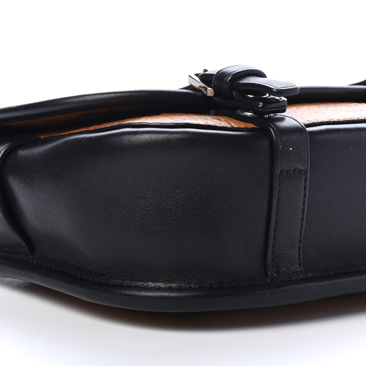 MCM Visetos Small Crossbody Flap Messenger Cognac 7 of 9