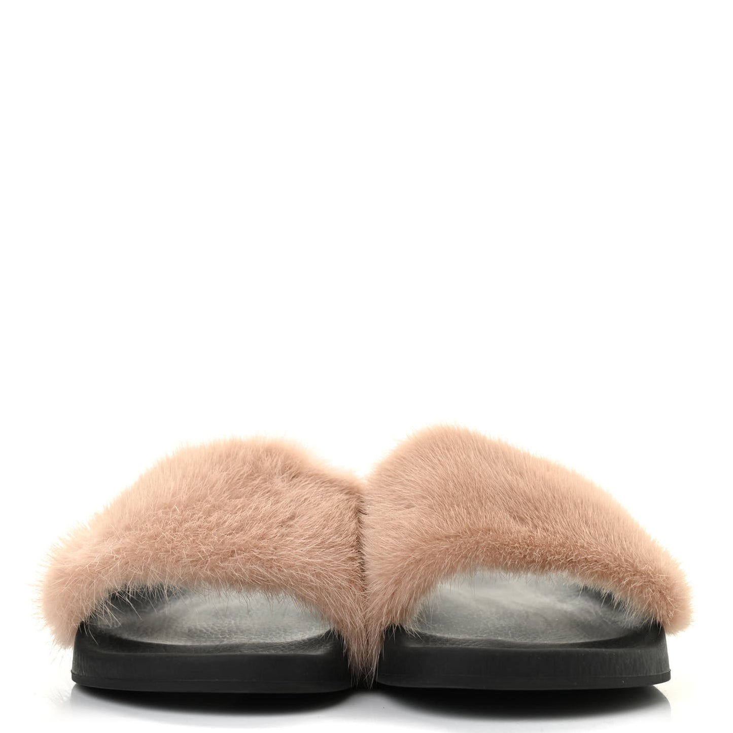 Mink Rubber Slide Sandals 37 Rose Poudre