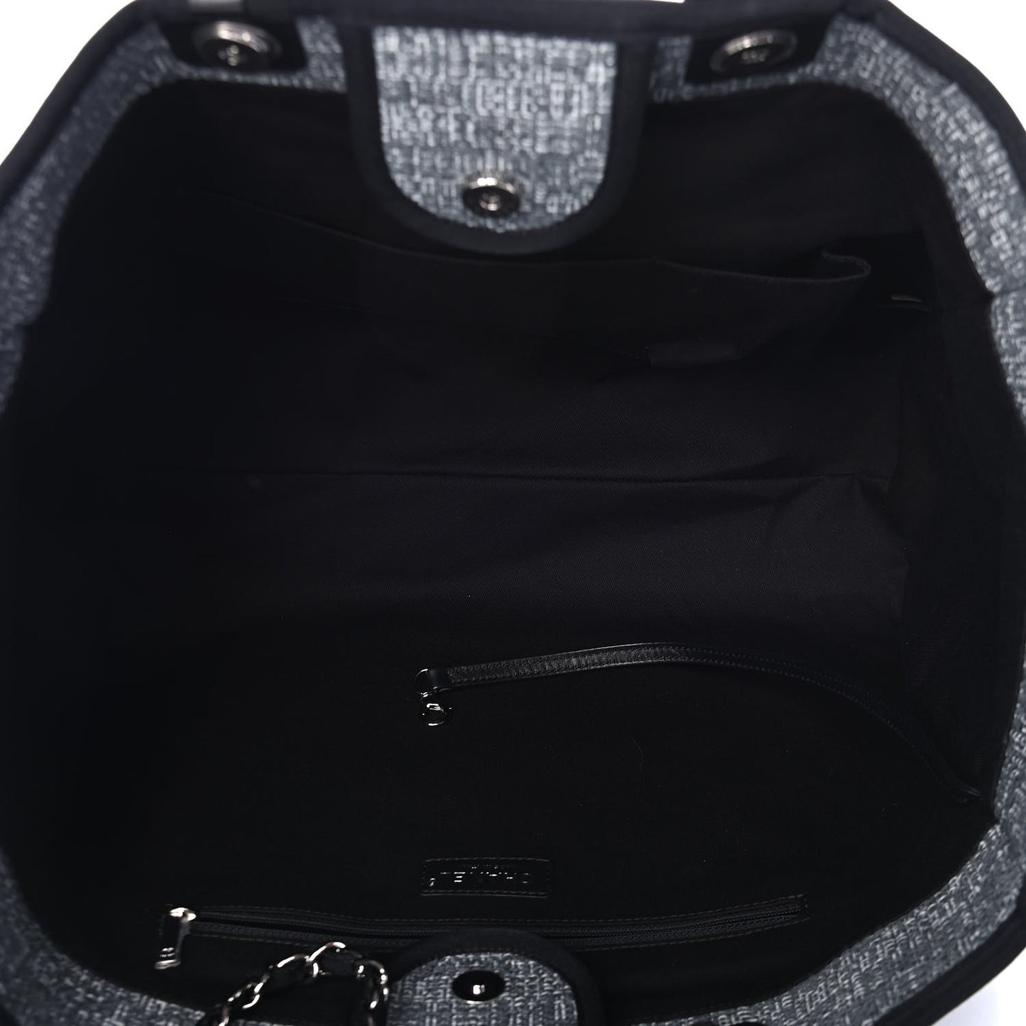 Canvas Large Deauville Tote Charcoal