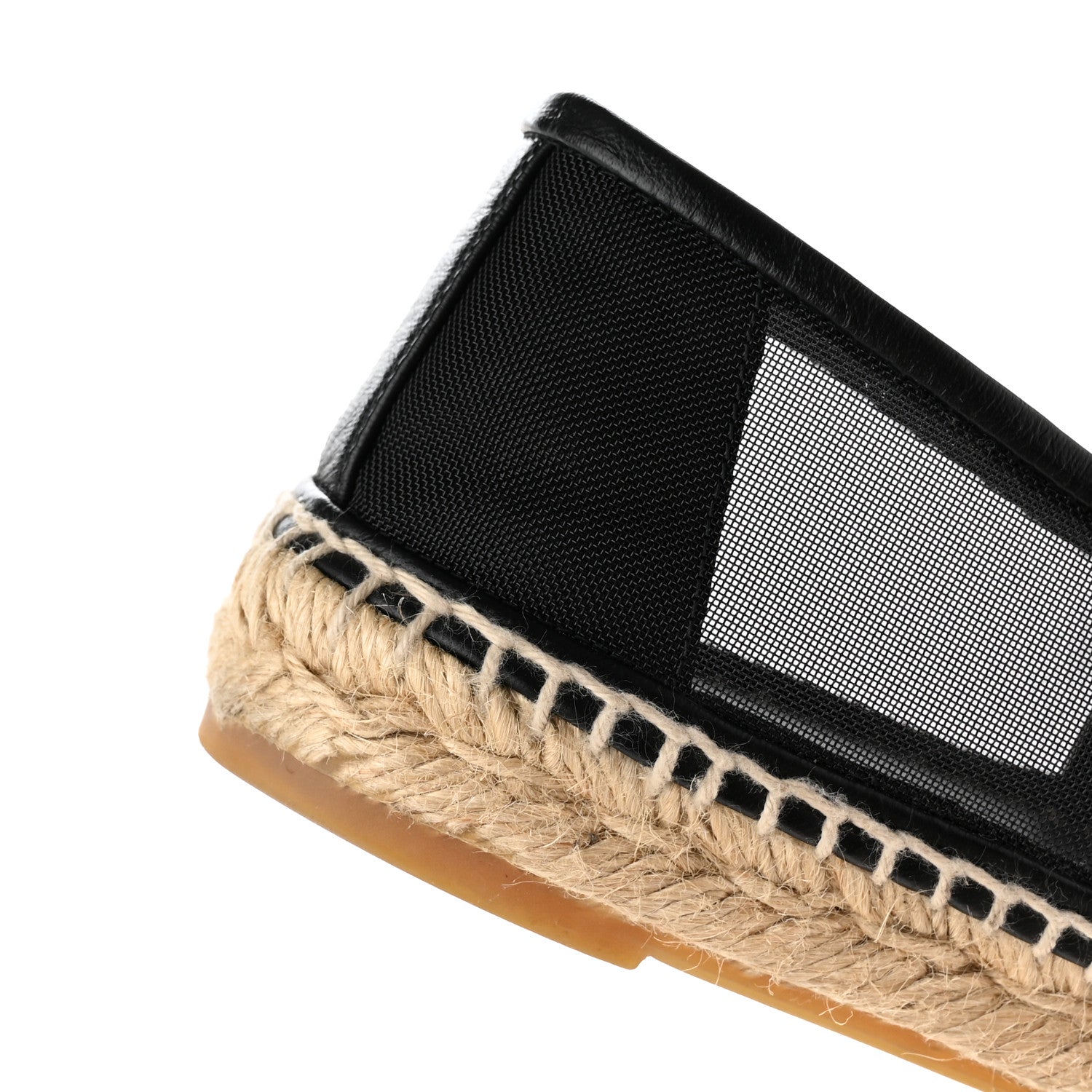 Chanel Mesh Grosgrain CC Espadrilles 37 Black 10 of 13
