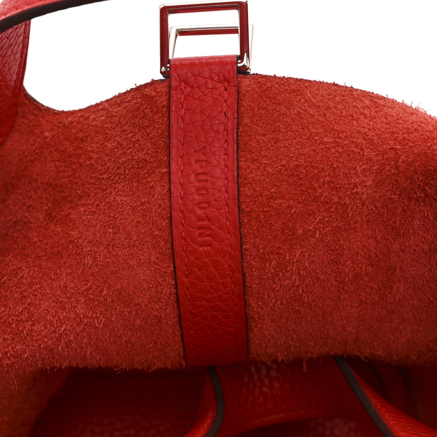 Hermes Taurillon Maurice Picotin Lock 18 PM Rouge Piment 1867264