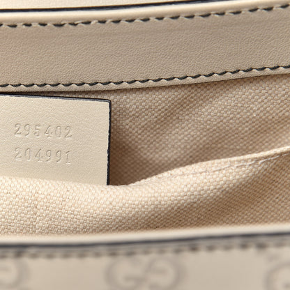 Gucci Guccissima Signature Medium Emily Chain Shoulder Bag Mystic White 7 of 14