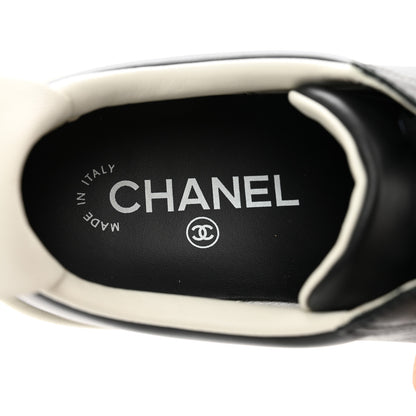 Chanel Calfskin CC Womens Sneakers 36 Black 8 of 9