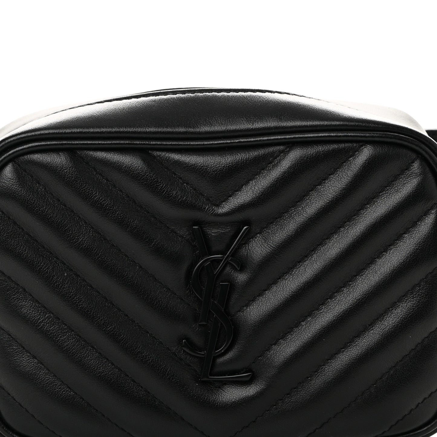 Calfskin Matelasse Monogram Lou Belt Bag Black