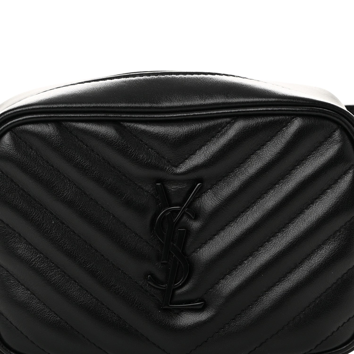 Saint Laurent Calfskin Matelasse Monogram Lou Belt Bag Black 8 of 10