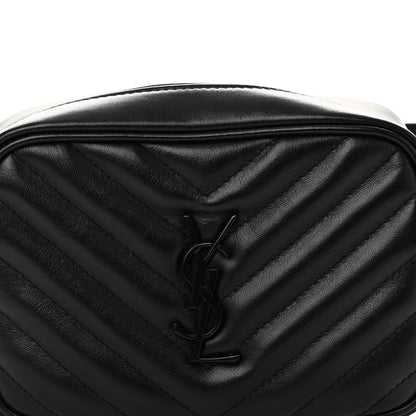 Saint Laurent Calfskin Matelasse Monogram Lou Belt Bag Black 8 of 10