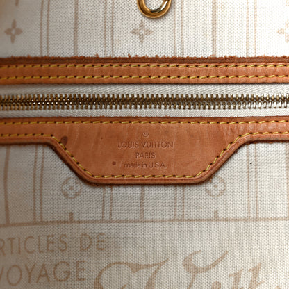 Louis Vuitton Damier Azur Neverfull MM 6 of 23