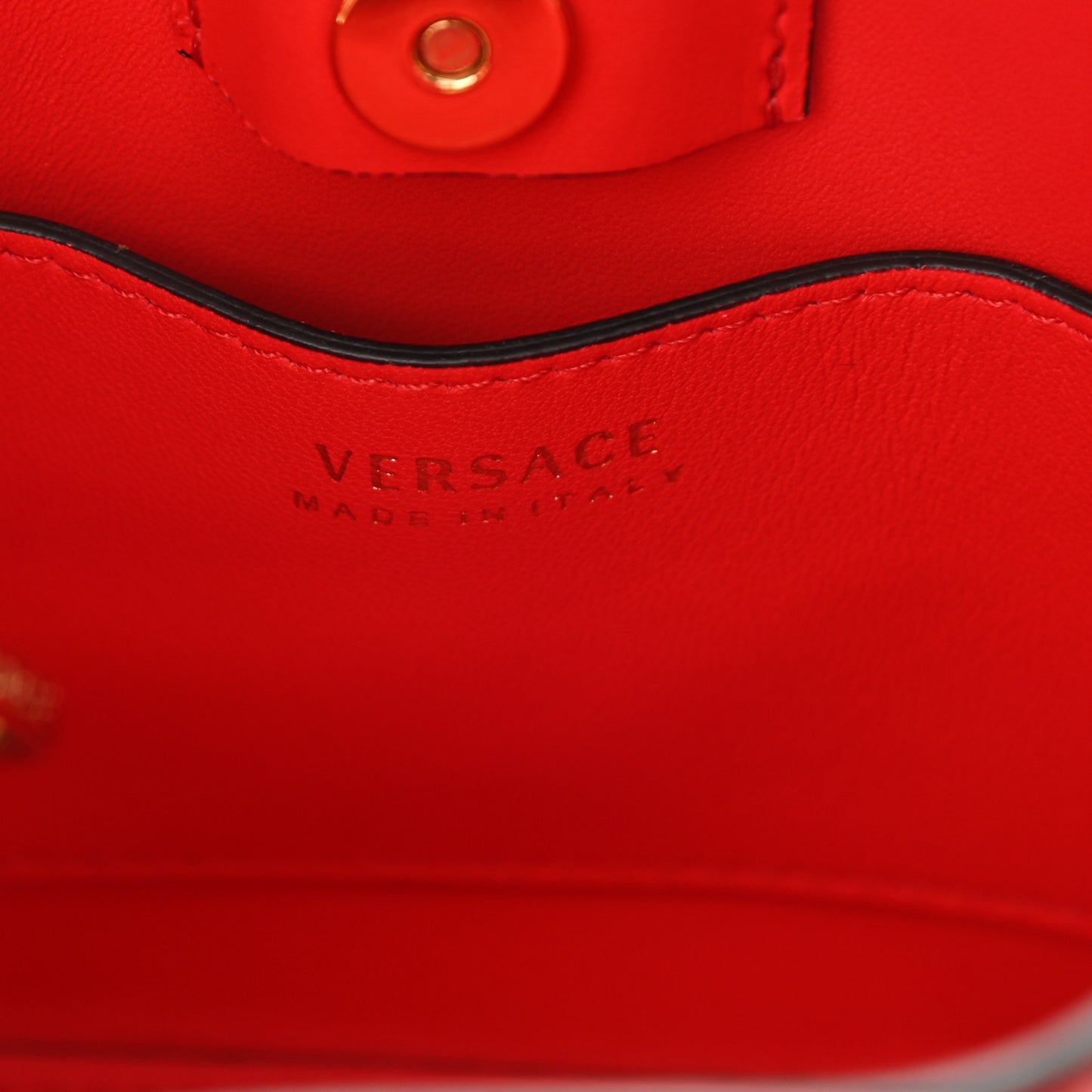 Vitello Virtus Top Handle Bag Red