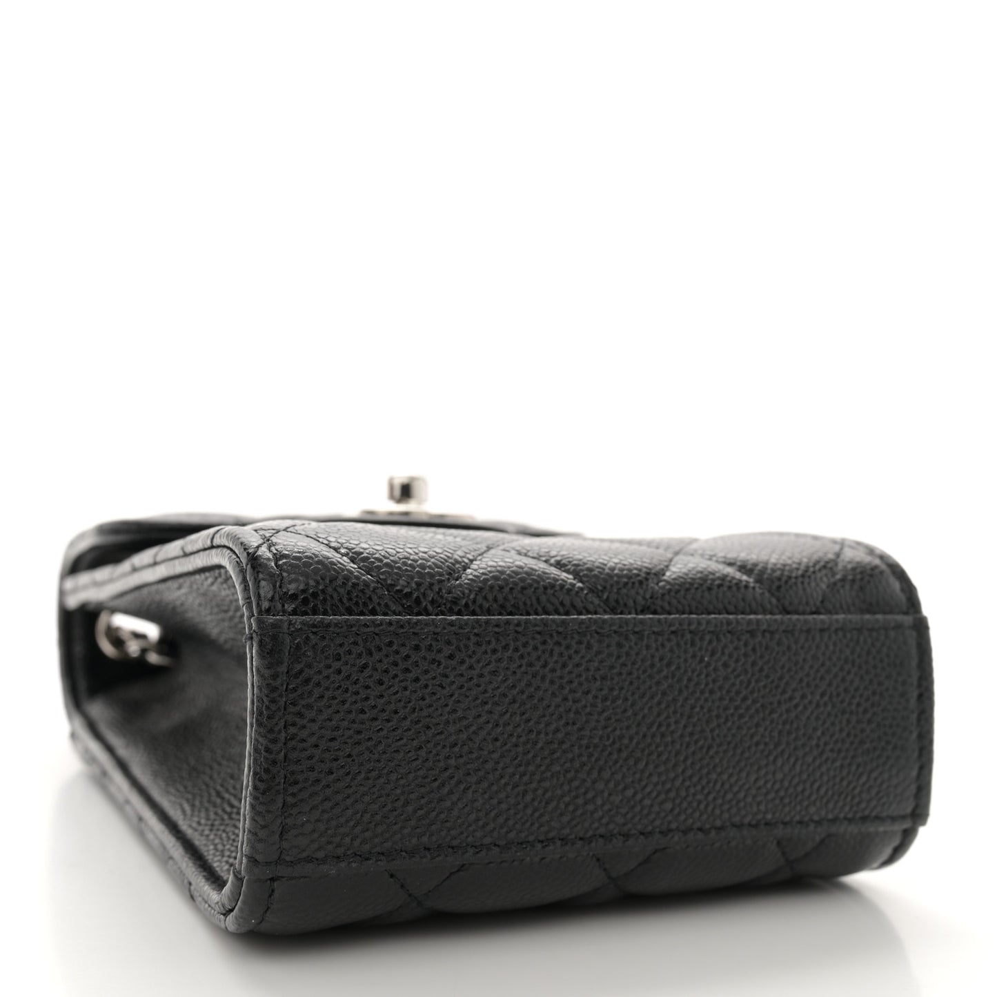 Caviar Quilted Classic Phone Holder Black