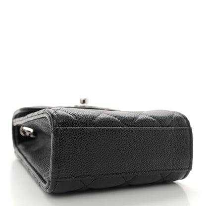 Chanel Caviar Quilted Classic Phone Holder Black 4 of 10