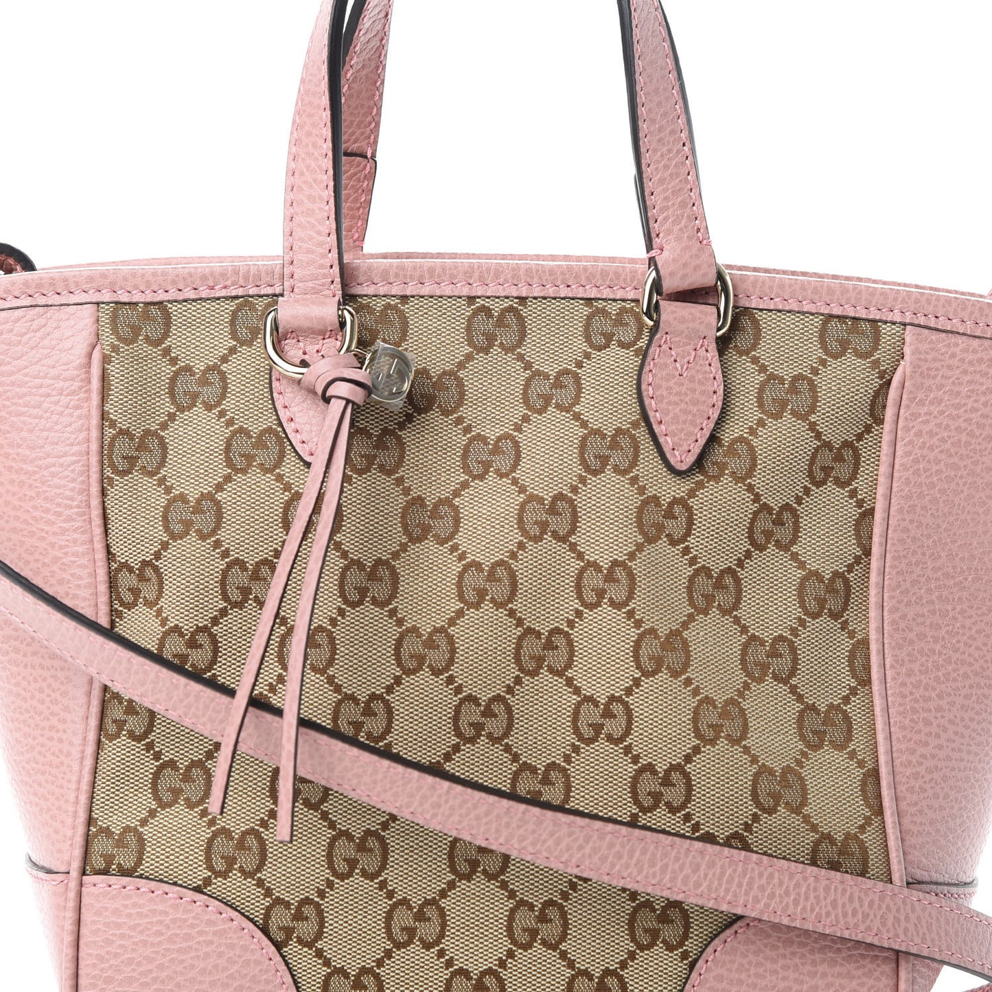 Monogram Small Bree Tote Beige Soft Pink