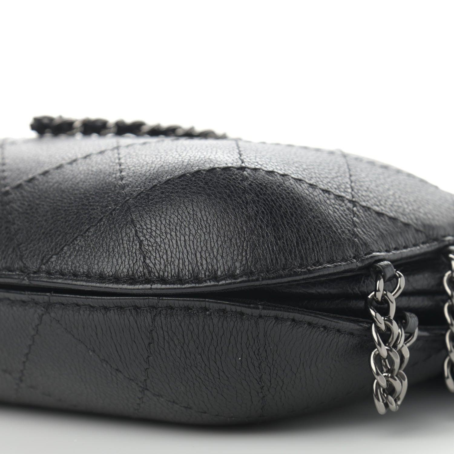 Chanel Calfskin Quilted Small Gabrielle Bucket Black 10 of 11
