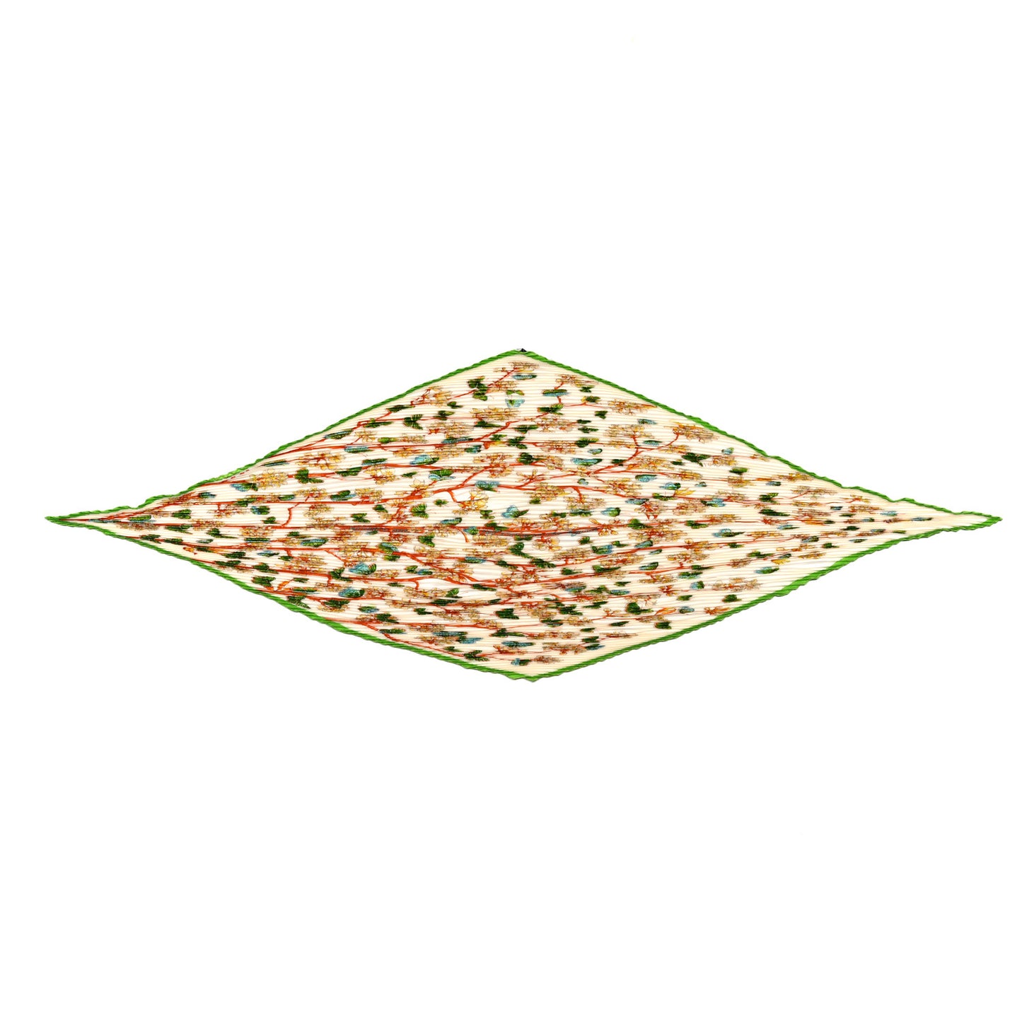 Silk Vol Amoureux des Azures Plisse Scarf 90