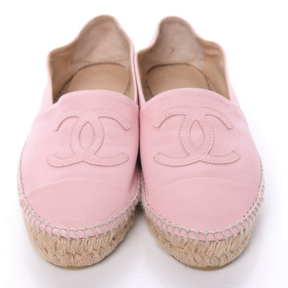 Chanel Lambskin CC Espadrilles 36 Light Pink 5 of 10