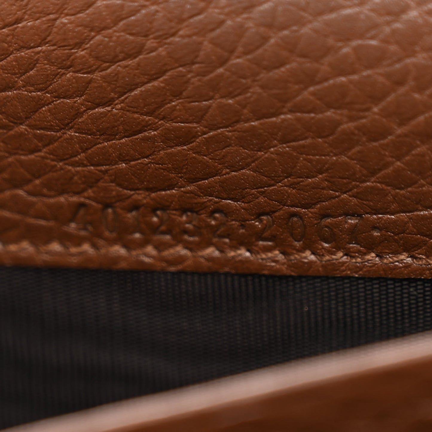 Cellarius Calfskin GG Marmont Chain Wallet Nut Brown