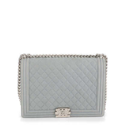 Chanel Iridescent Caviar Quilted Large Boy Flap Grey 1 of 7