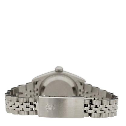 Rolex Stainless Steel 18K White Gold Mother of Pearl 26mm Oyster Perpetual Datejust Watch Roman 79174 3 of 4