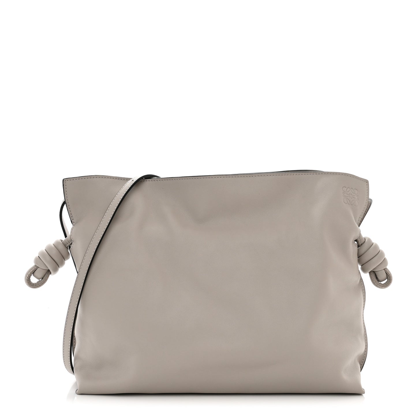 Nappa Medium Flamenco Knot Bag Ghost