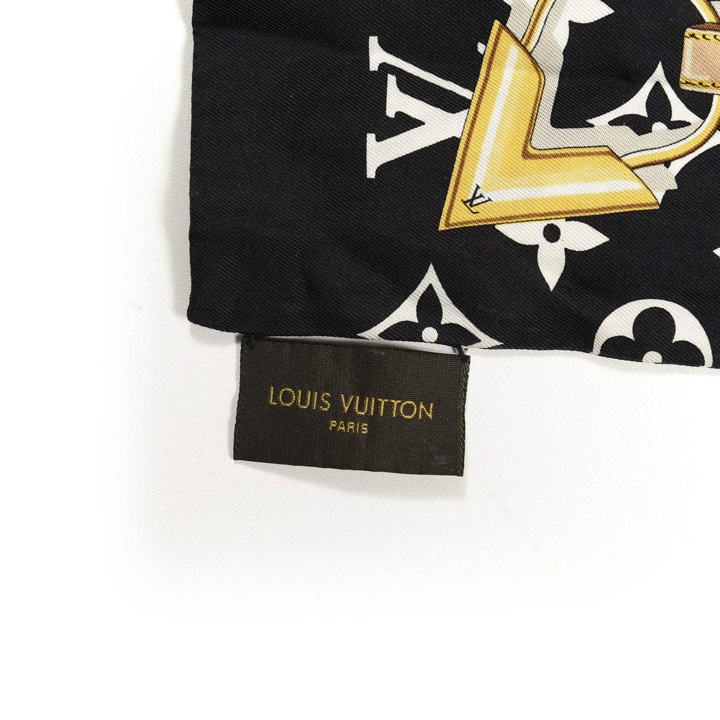 Silk Monogram Confidential Bandeau Black