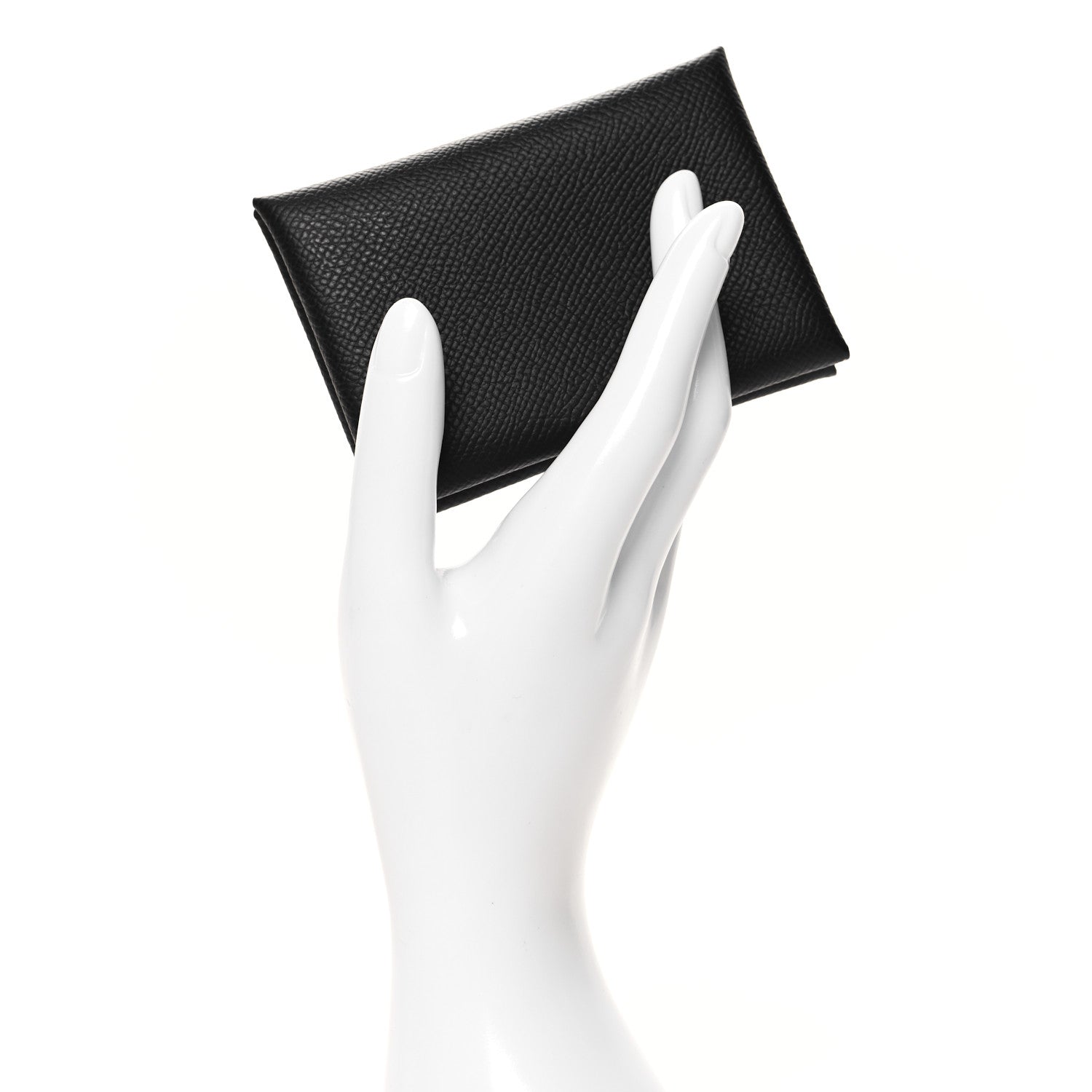 Hermes Epsom Calvi Duo Card Case Black 2 of 7