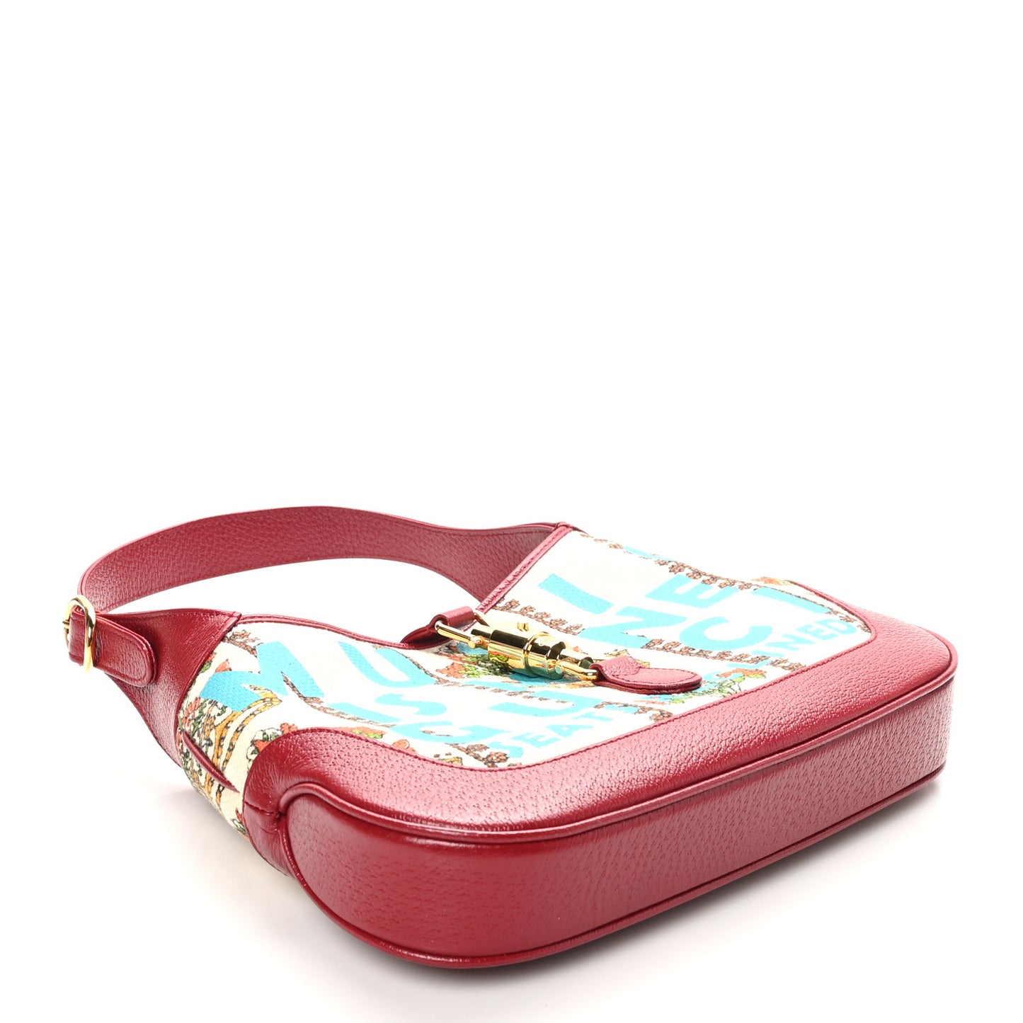 Canvas Calfskin 100 Centennial Music Small Jackie 1961 Hobo Ivory Red