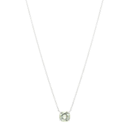 Tiffany Sterling Silver Prasiolite Sparklers Pendant Necklace 1 of 5