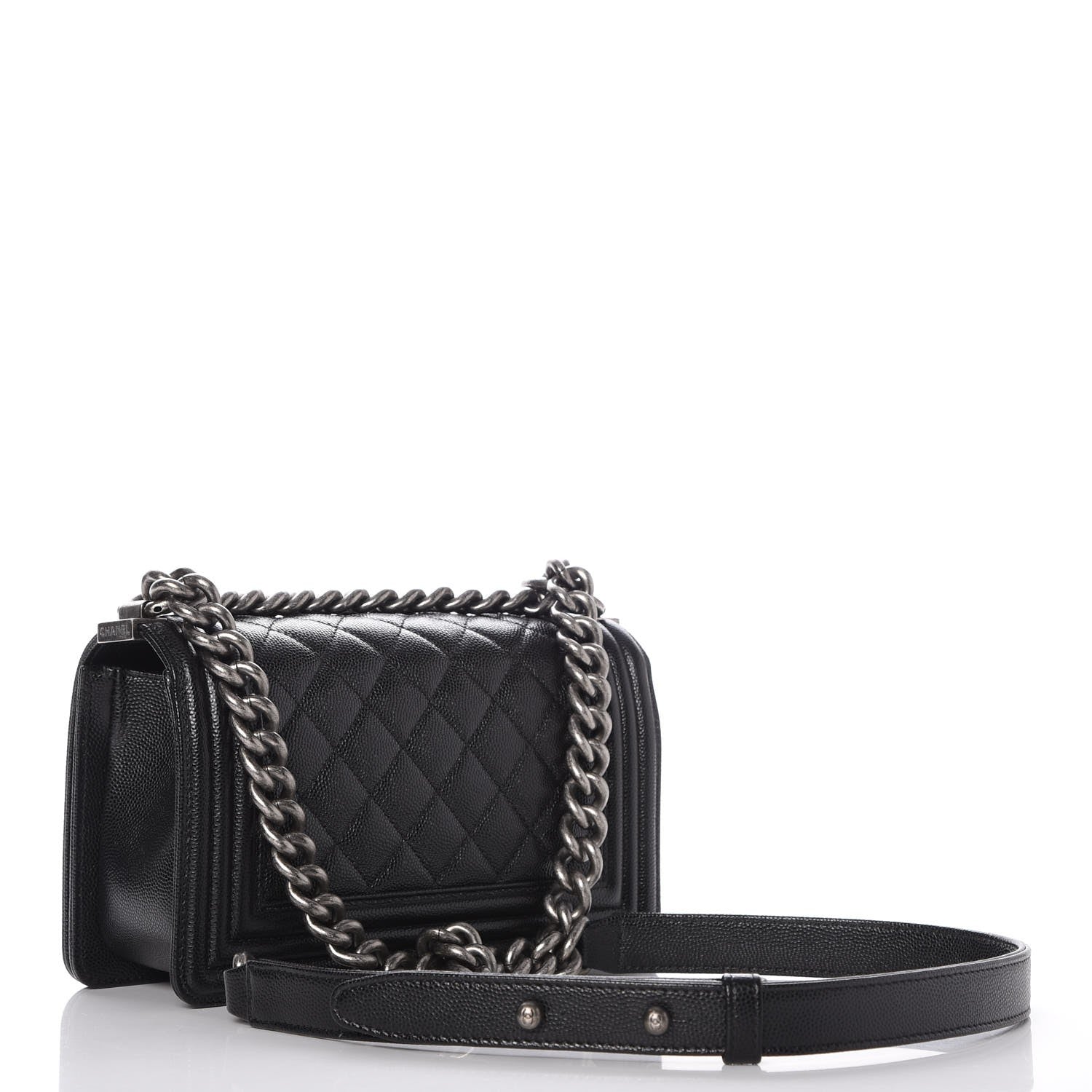 Chanel Caviar Quilted Small Boy Flap Black 3 of 8