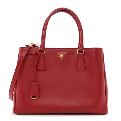 Prada Saffiano Lux Medium Tote Fuoco 1 of 11