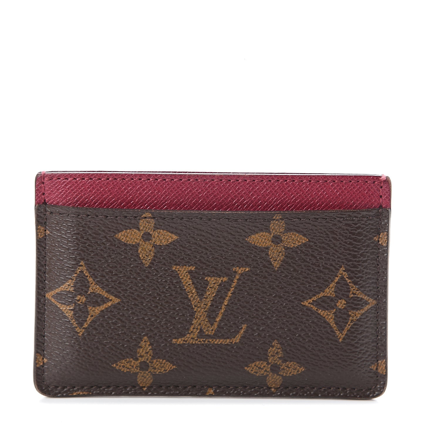 Monogram Card Holder Fuchsia