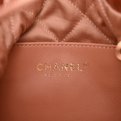 Chanel Metallic Calfskin Quilted Mini Chanel 22 Copper 6 of 10