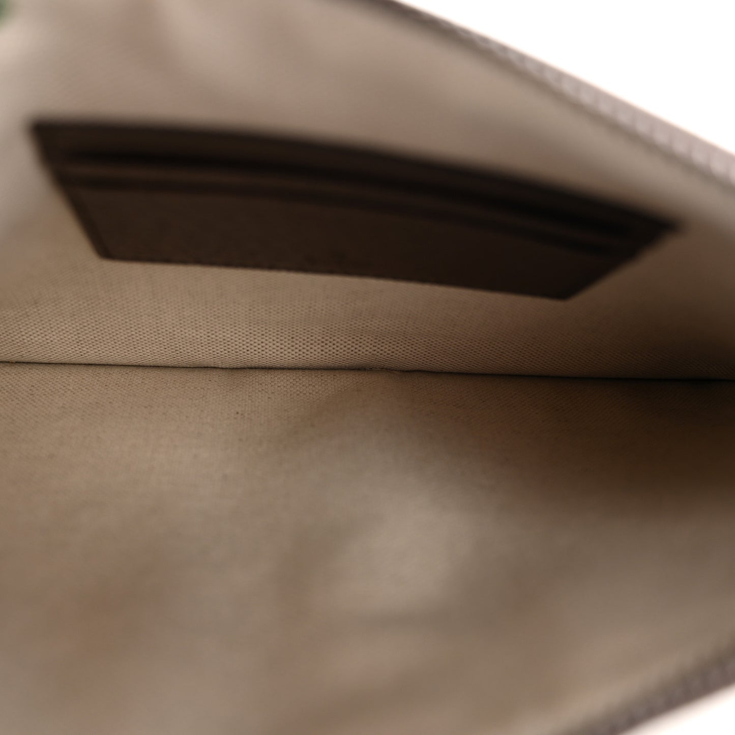 GG Supreme Monogram Web Ophidia Wristlet Pouch Brown