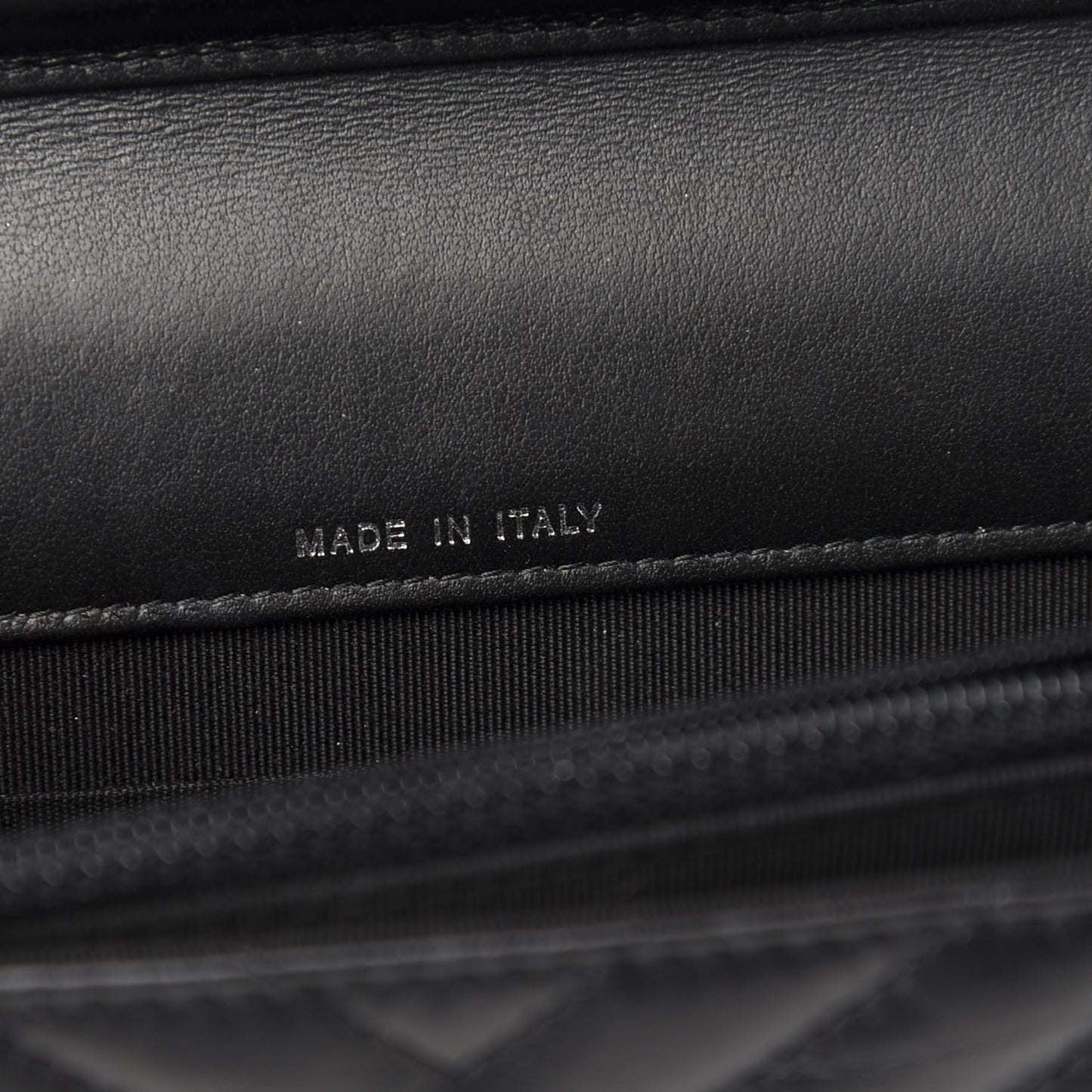 Aged Calfskin Chevron Quilted Reissue 2.55 Square Wallet On Chain WOC So Black