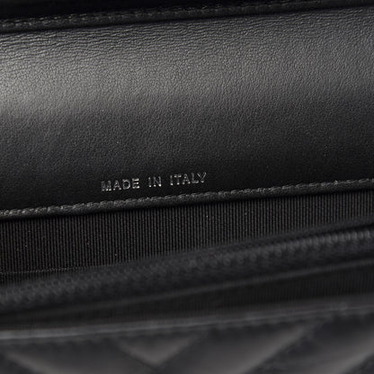 Chanel Aged Calfskin Chevron Quilted Reissue 2.55 Square Wallet On Chain WOC So Black 6 of 11