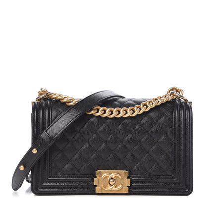 Chanel Caviar Quilted Medium Boy Flap Black 1 of 11