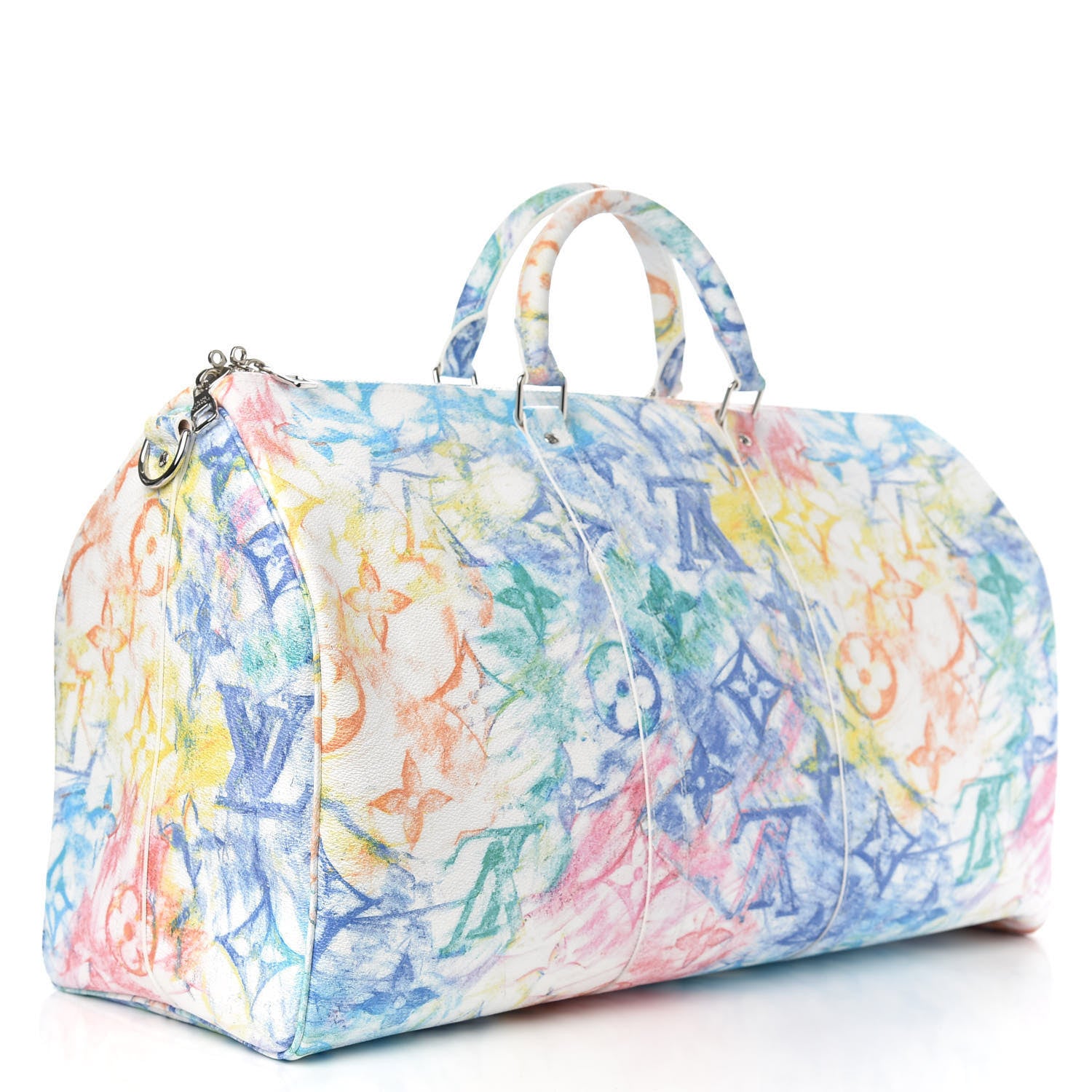 Louis Vuitton Monogram Pastel Colors Keepall Bandouliere 50 Multicolor 2 of 8