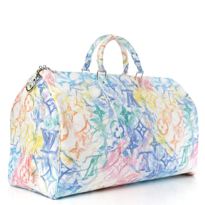 Louis Vuitton Monogram Pastel Colors Keepall Bandouliere 50 Multicolor 2 of 8