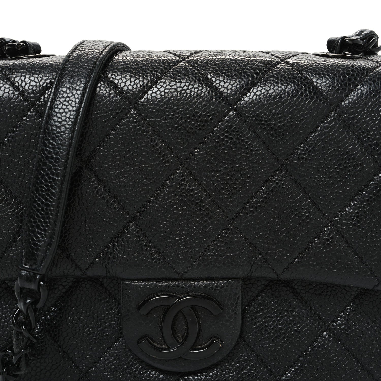Chanel Caviar Quilted Incognito Mini Square Flap Black 8 of 11