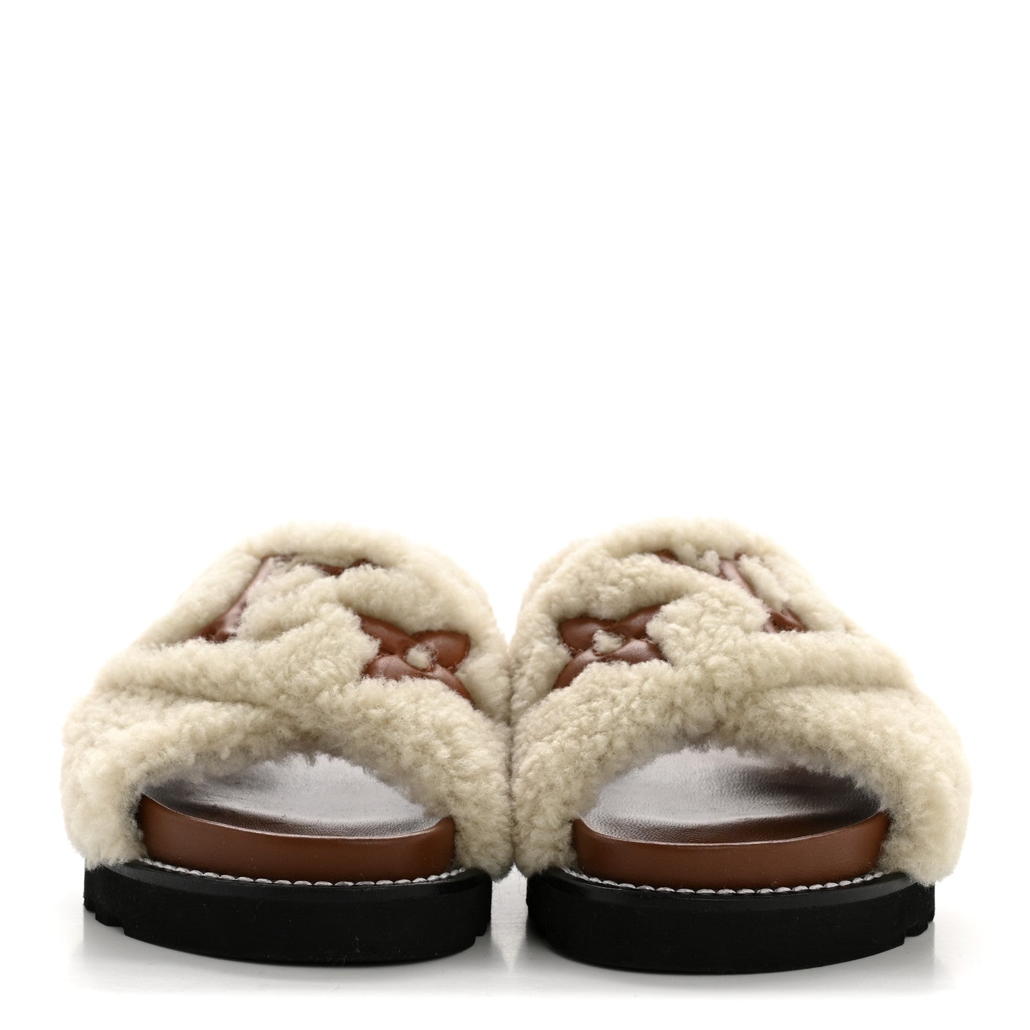 Louis Vuitton Shearling Paseo Flat Comfort Mule 36 Brown 3 of 10