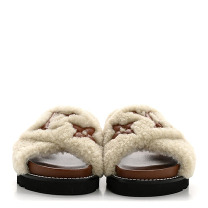 Louis Vuitton Shearling Paseo Flat Comfort Mule 36 Brown 3 of 10