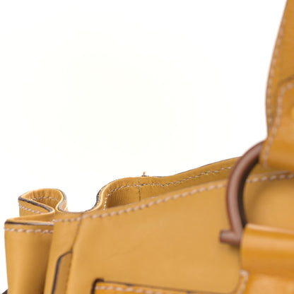 Salvatore Ferragamo Calfskin Shoulder Bag Yellow 11 of 13