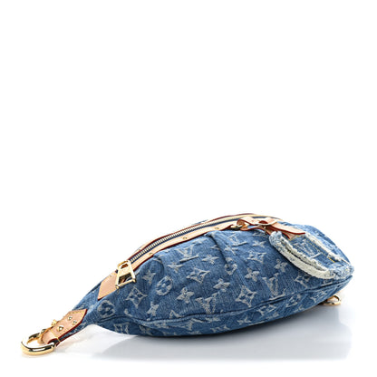Louis Vuitton Monogram Denim High Rise Bumbag Blue 4 of 9