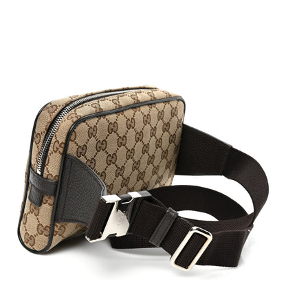 Gucci Monogram Dollar Calfskin Belt Bag Beige Ebony Testa di Moro Marrone Scuro 3 of 9