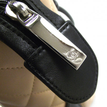 Chanel Calfskin Quilted Medium Cambon Tote Beige Black 12 of 13